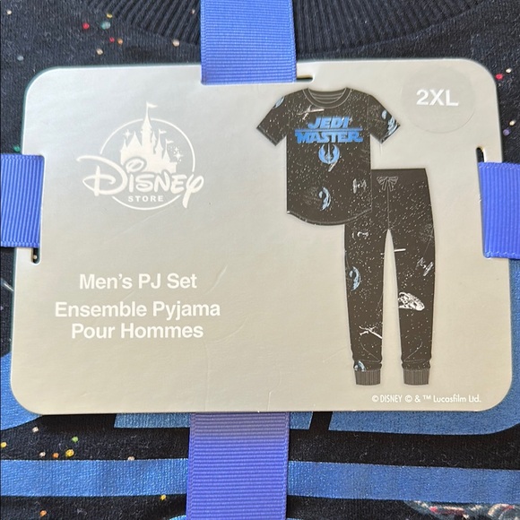 Disney Star Wars Men's PJ Set - Black and Blue - Picture 2 of 3
